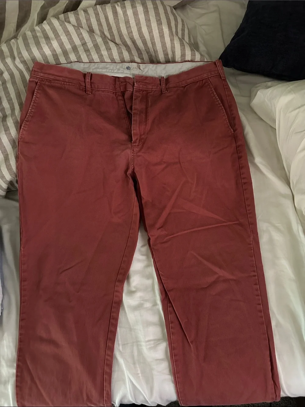 J. Crew Men's Rust Red Chino Pants